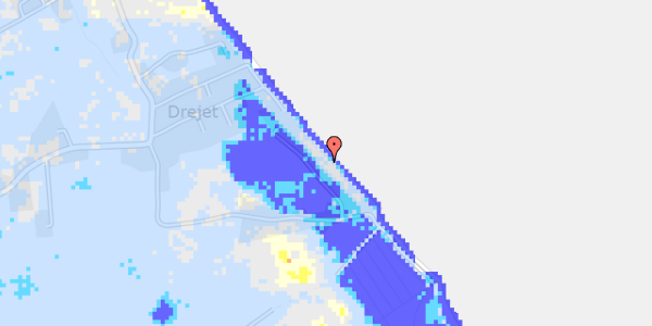 Ekstrem regn på Drejet 68