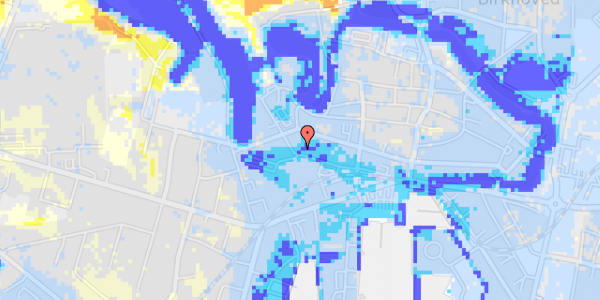 Ekstrem regn på Dronningensvej 38