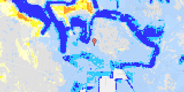 Ekstrem regn på Kongegade 2A, 1. th