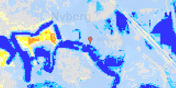 Ekstrem regn på Kronprinsensgade 21