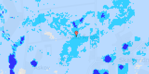 Ekstrem regn på Lille Åskov 8