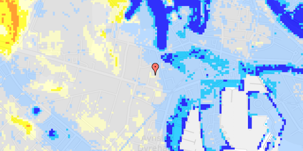 Ekstrem regn på Ole Suhrsgade 7