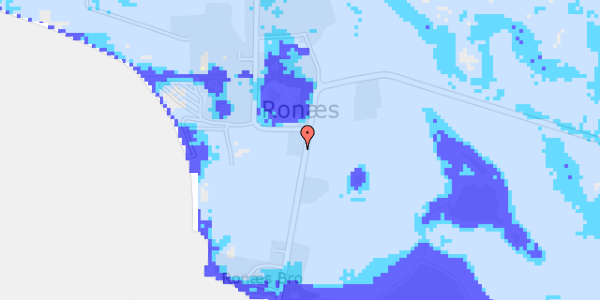 Ekstrem regn på Ronæsbrovej 2