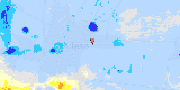 Ekstrem regn på Allesøvej 17