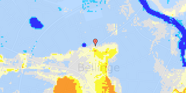 Ekstrem regn på Bellingevej 75