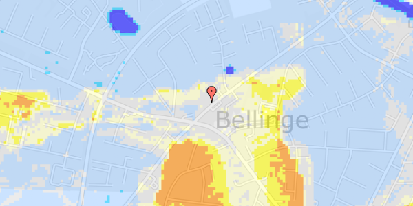 Ekstrem regn på Bellingevej 95