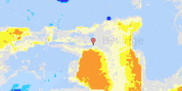 Ekstrem regn på Bellingevej 102