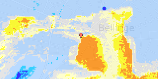 Ekstrem regn på Bellingevej 105