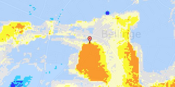 Ekstrem regn på Bellingevej 106