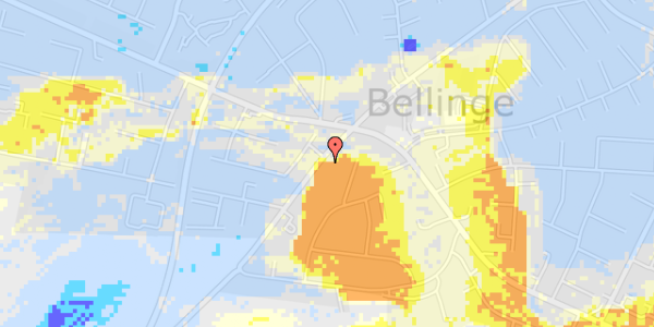 Ekstrem regn på Bellingevej 108