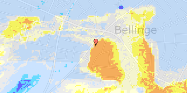 Ekstrem regn på Bellingevej 114