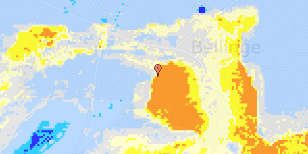 Ekstrem regn på Bellingevej 120