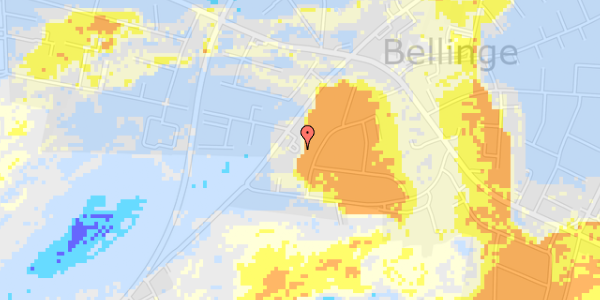 Ekstrem regn på Bellingevej 128C