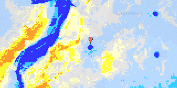 Ekstrem regn på Birkelunddalen 2C