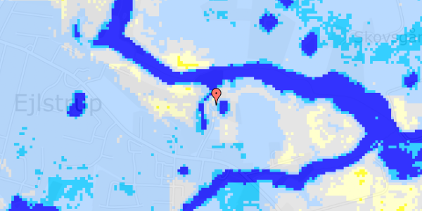 Ekstrem regn på Ejlstrupvej 157