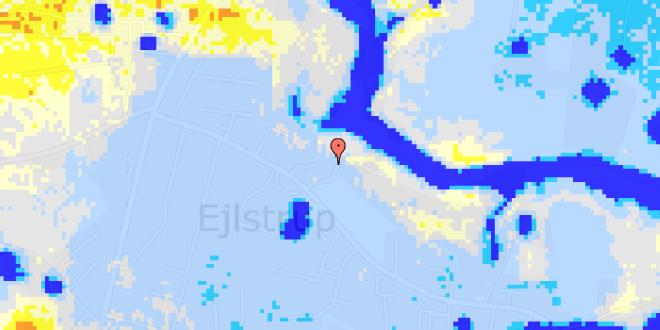 Ekstrem regn på Ejlstrupvej 215C