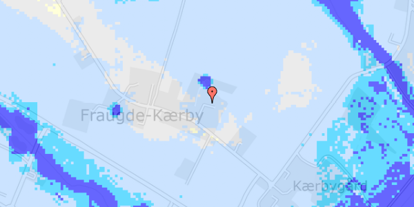 Ekstrem regn på Fraugde-Kærby-Vej 186B