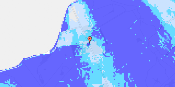 Ekstrem regn på Fredemarksvej 90