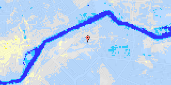 Ekstrem regn på Frederiksgade 32, 1. th