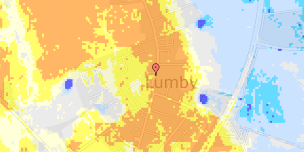 Ekstrem regn på H.C. Lumbyes Vej 31