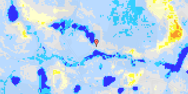 Ekstrem regn på Hesbjerg Skovvej 25