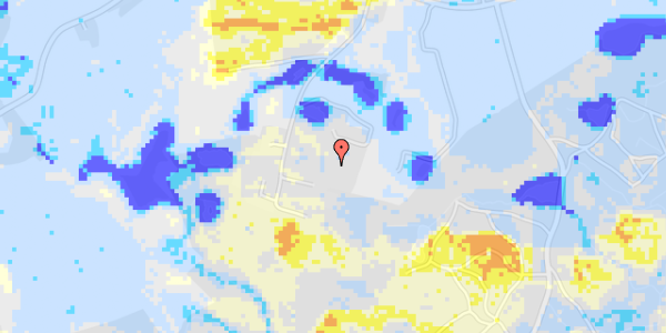 Ekstrem regn på Hesbjergvej 72