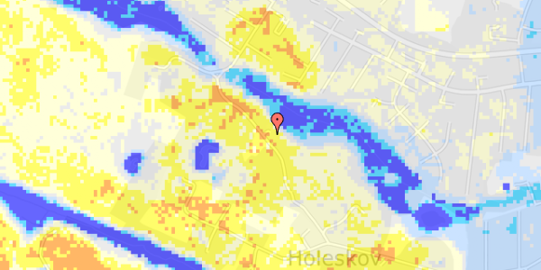 Ekstrem regn på Hole Skovvej 75