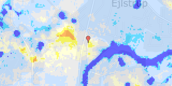 Ekstrem regn på Kalørvej 83