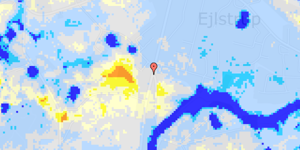 Ekstrem regn på Kalørvej 90