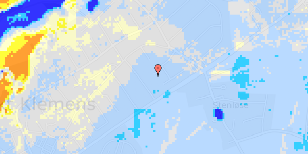 Ekstrem regn på Kirkestenten 17