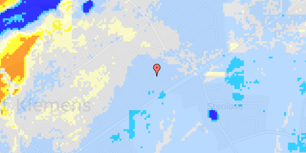 Ekstrem regn på Kirkestenten 19