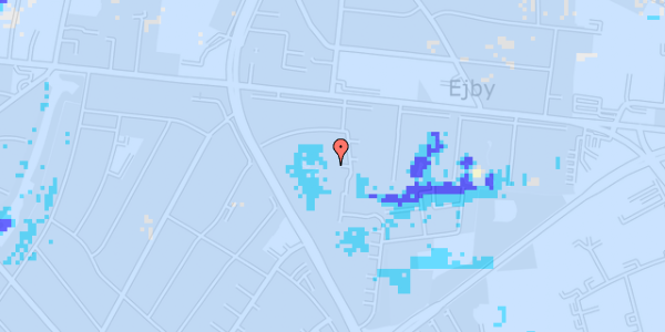 Ekstrem regn på Korsløkkevej 37, 3. th