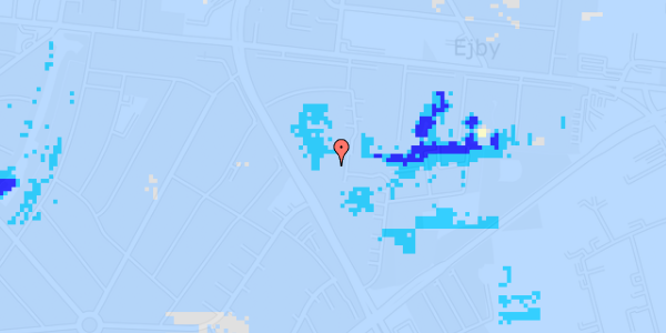 Ekstrem regn på Korsløkkevej 55, 4. th