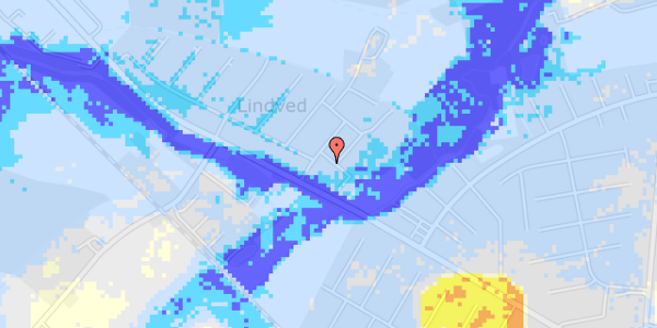 Ekstrem regn på Lindved Møllevej 11