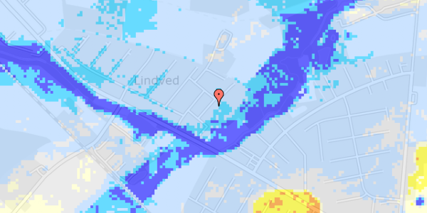 Ekstrem regn på Lindved Møllevej 33