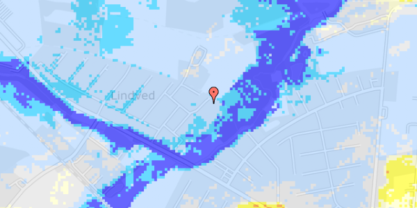 Ekstrem regn på Lindved Møllevej 47