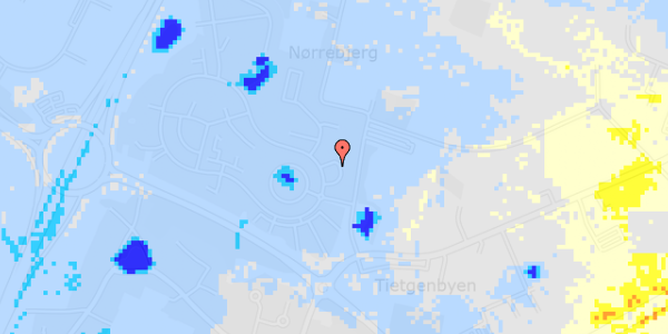 Ekstrem regn på Nørrebjerg Runddel 11