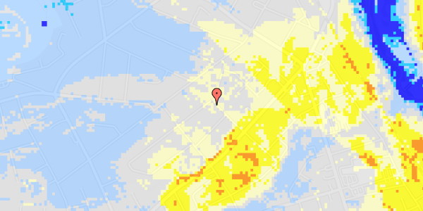 Ekstrem regn på Rikkesminde Allé 1