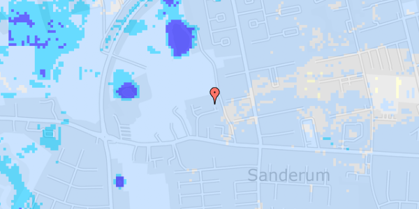 Ekstrem regn på Sanderumhaven 54