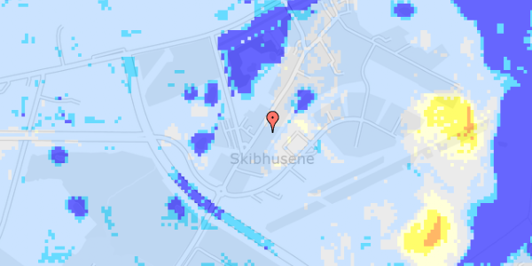 Ekstrem regn på Skibhusvej 385