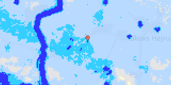 Ekstrem regn på Skovs-Højrup-Vej 92