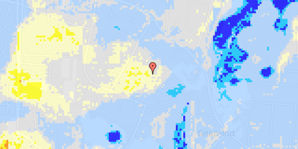 Ekstrem regn på Sophus Bauditz Vej 3