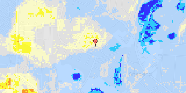 Ekstrem regn på Sophus Bauditz Vej 13