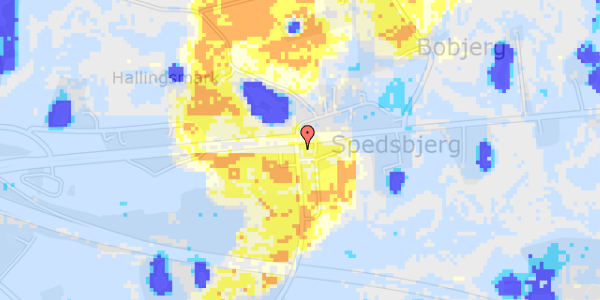 Ekstrem regn på Spedsbjergvej 2