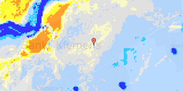 Ekstrem regn på Svenstrupvej 51