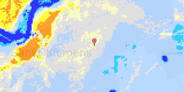 Ekstrem regn på Svenstrupvej 56