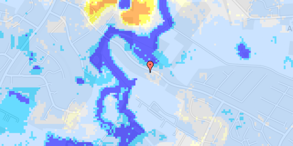 Ekstrem regn på Søhusvej 74