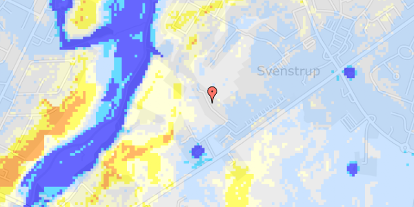 Ekstrem regn på Sønderdalen 18