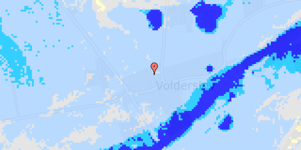 Ekstrem regn på Volderslev Bygade 4