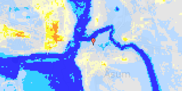 Ekstrem regn på Åsum Bygade 3